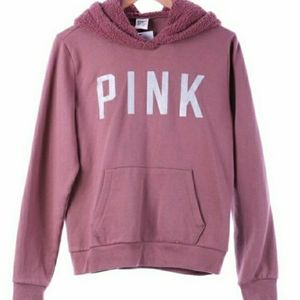 DARK PINK WOOL VICTORIA'S SECRET HOODLESS